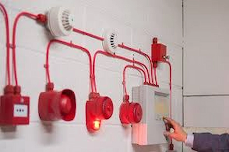 تصویری از کابل کشی برای دتکتور حرارتی خطی