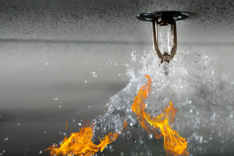 تصویری از تفاوت اسپرینکلر واکنش سریع و استاندارد