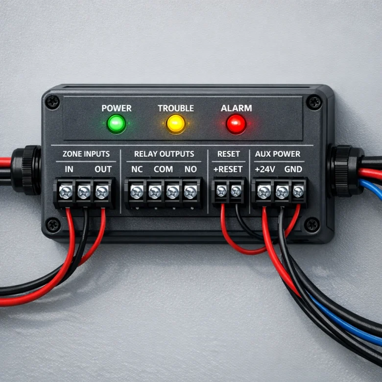 تصویری از اینترفیس اعلام حریق