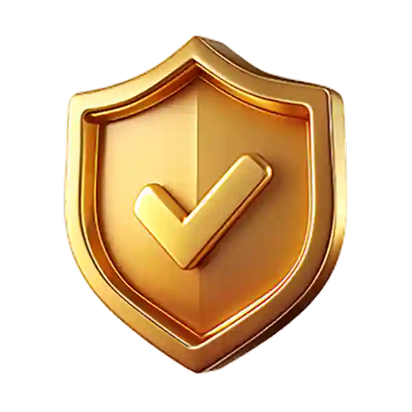 gold shield icon with check 21698901 copy